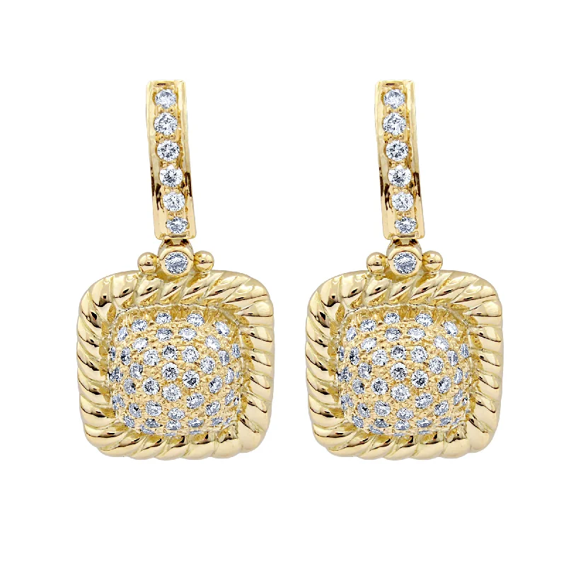 ladies-crystal-silver-earrings-Earrings - Diamond (2004A)