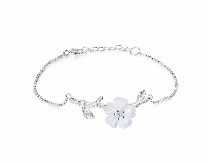 Ladies bracelets for gallery elegance -Flower in the Rain Bracelet