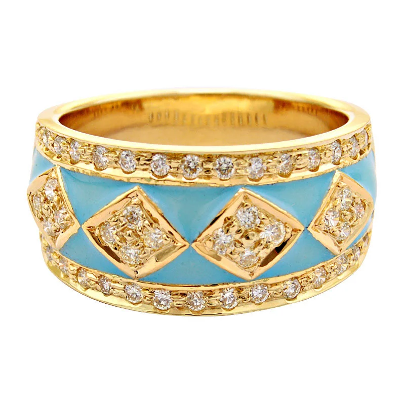 ladies-classic-platinum-rings-Ring-Diamond (Enamel)