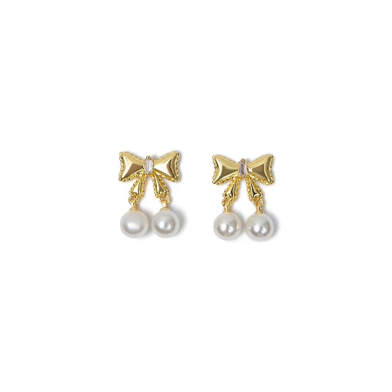 ladies-modern-bar-drop-earrings-THE ARI PEARL RIBBON EARRING