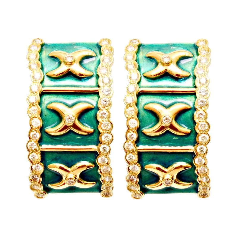 ladies-everyday-dangle-earrings-Earrings-Diamond (Enamel)  (1974H)