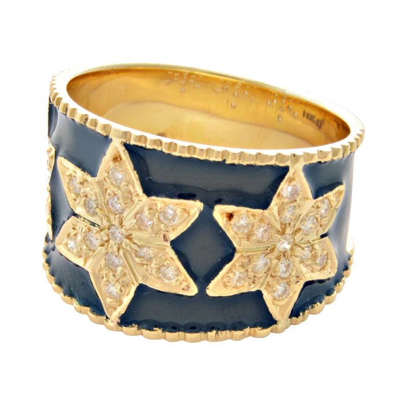 ladies-silver-accent-rings-Ring-Diamond (Enamel)