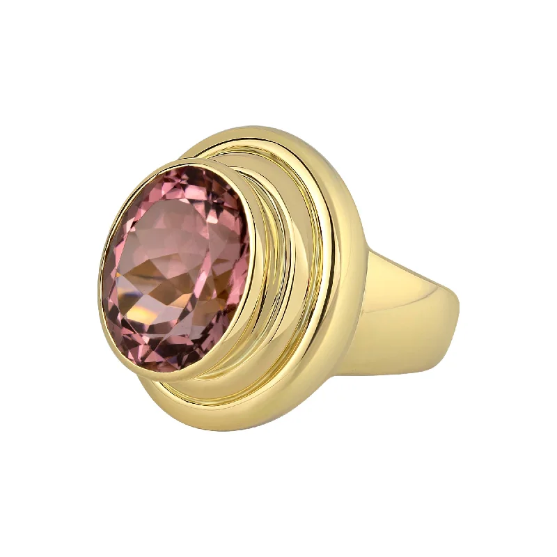 ladies-infinity-rose-gold-rings-Ring- Rubellite