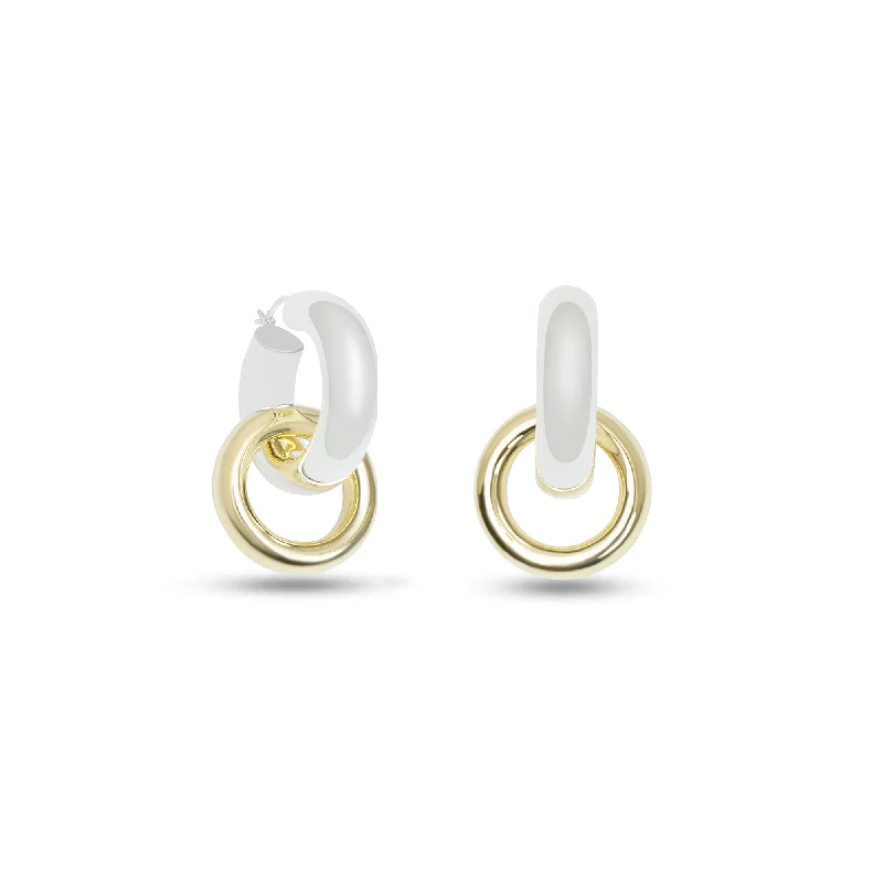 ladies-everyday-crystal-earrings-THE TWO TONE LIZA HOOP EARRINGS