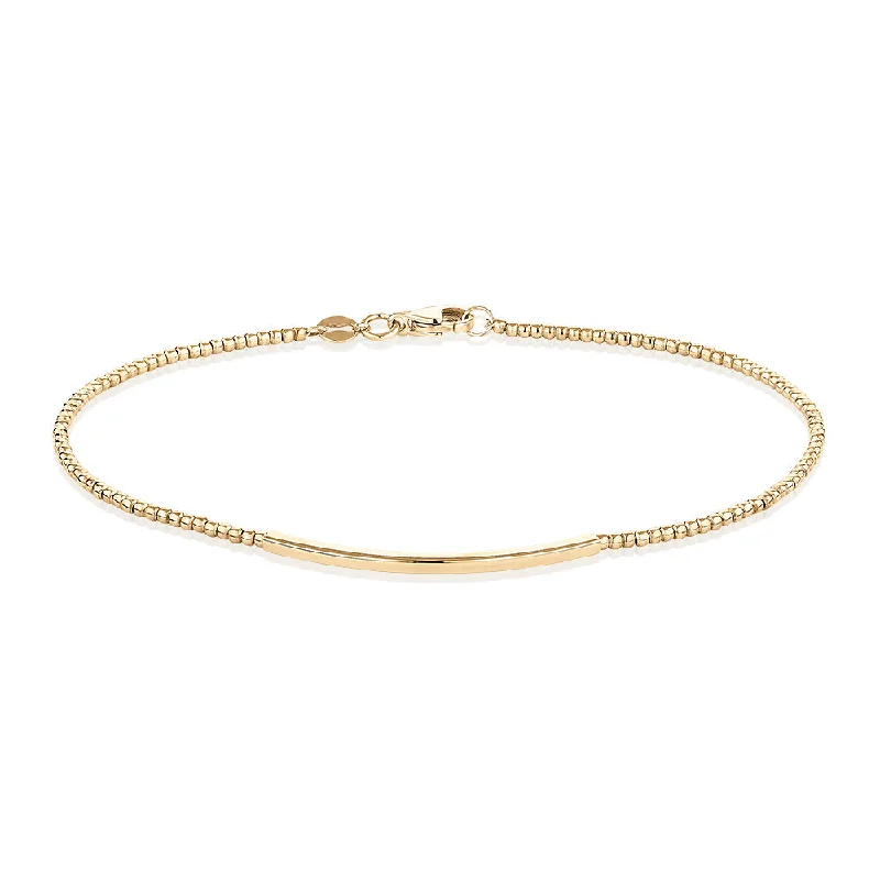 Ladies bracelets for lens elegance -Bracelet in 10 carat yellow gold