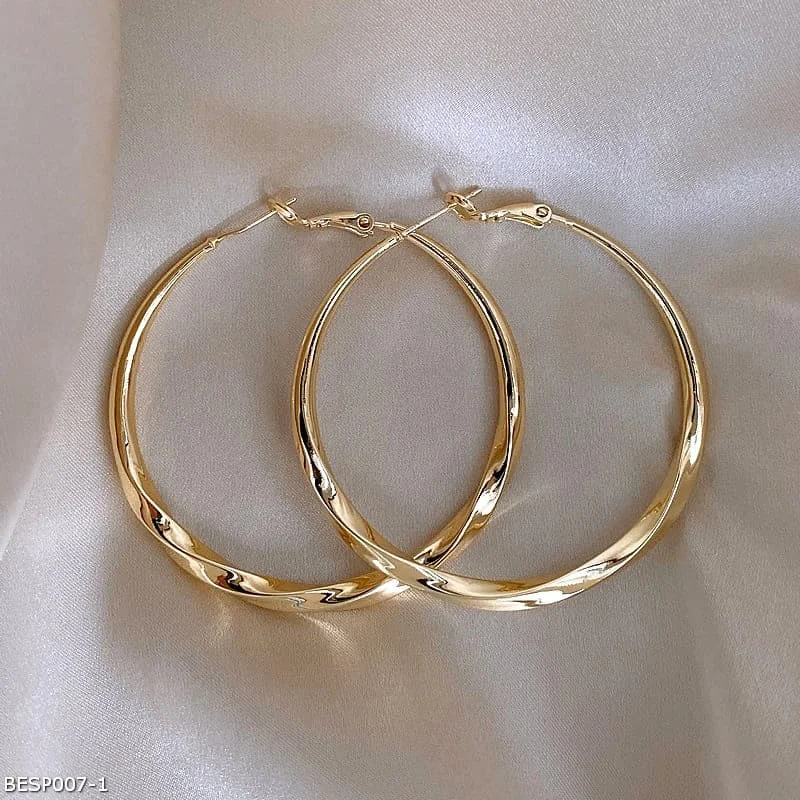 ladies-infinity-diamond-earrings-Mobius ring earrings