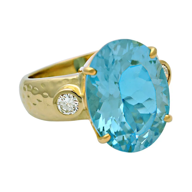 ladies-cushion-cut-white-gold-rings-Ring-Blue Topaz and Diamond