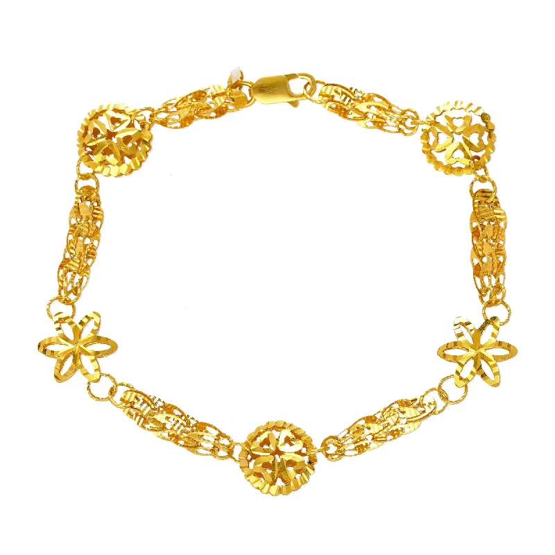 Ladies bracelets with whale charm -22K Yellow Gold Kashvi Bracelet