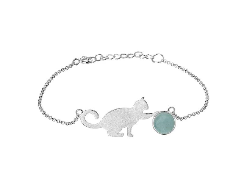 Ladies bracelets for dream elegance -Playful Cat Bracelet