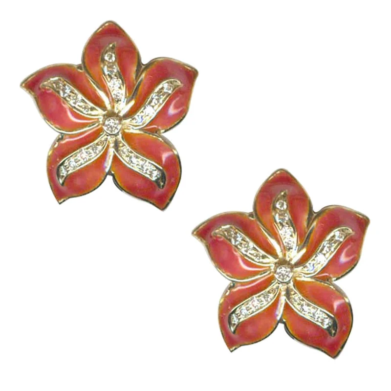 ladies-diamond-rose-gold-earrings-Earrings- Diamond (Enamel)   (1981K)