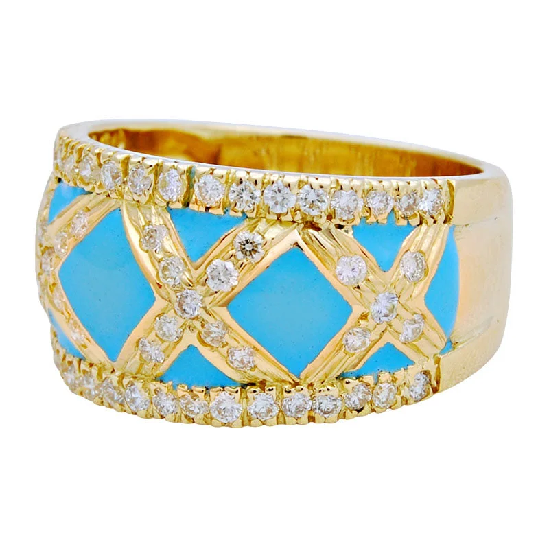 ladies-pearl-accent-rings-Ring-Diamond (Enamel)