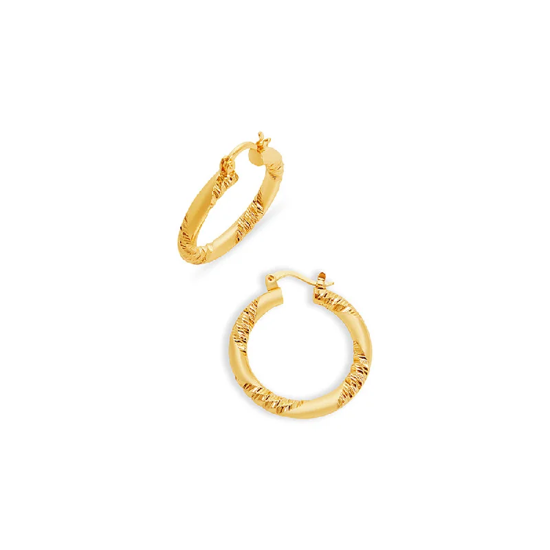 ladies-gift-tassel-earrings-THE MERCER HOOP EARRINGS (SMALL)