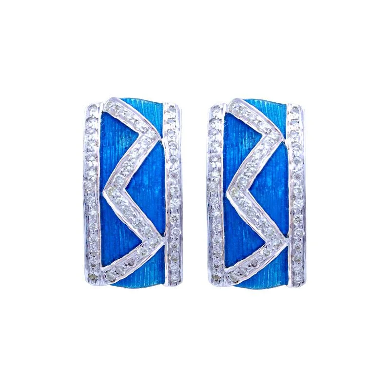 ladies-moon-ear-wrap-earrings-Earrings-Diamond (Enamel)  (115BS)