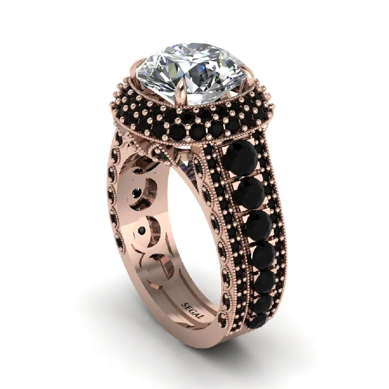 engagement-radiant-cut-pave-set-rings-Diamond Radiant Majesty Pave Engagement Ring - Cataleya No. 32