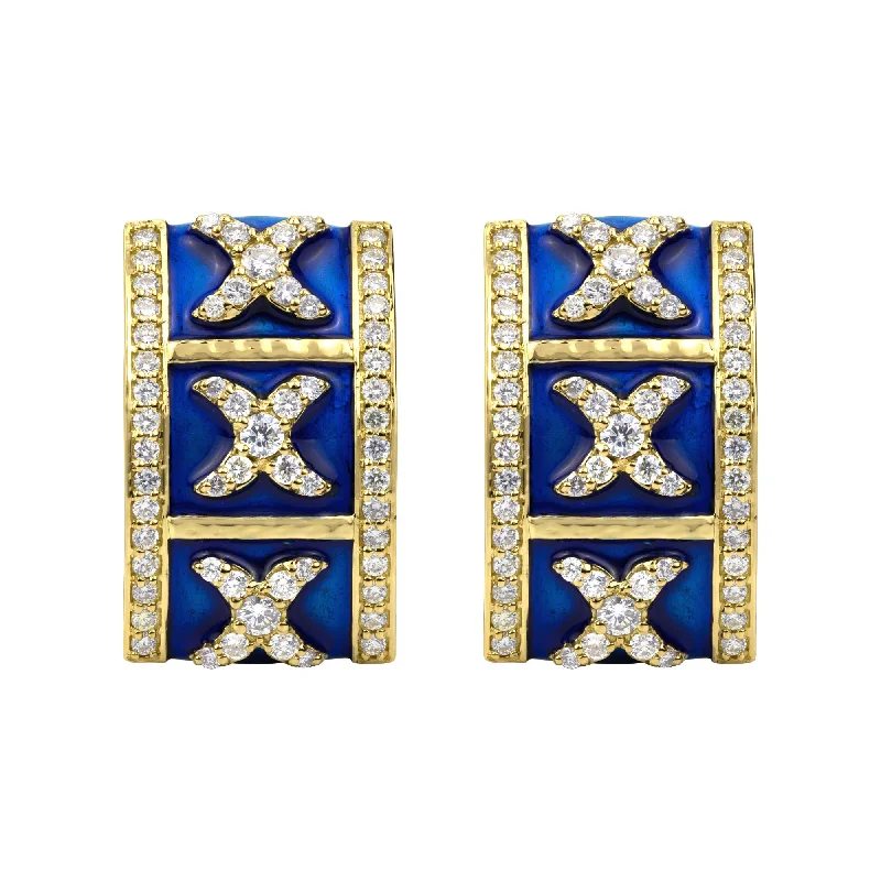 ladies-elegant-diamond-earrings-Earrings - Diamond (enamel) (2289F)