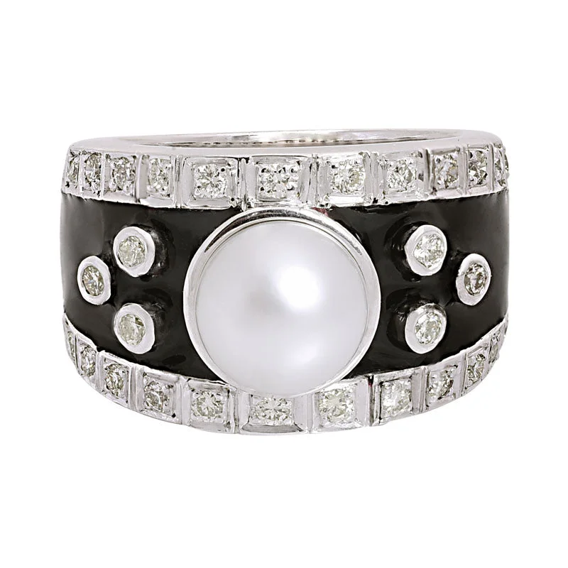 ladies-ruby-accent-rings-Ring-South Sea Pearl and Diamond (Enamel)