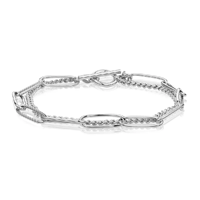 Ladies bracelets for cocktail elegance -Bracelet in sterling silver